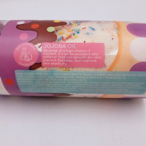 Sweet Shoppe Chocolate Glazed Cupcake Scent Shea Butter Bath Salt With Sprinkles - Picture 4 of 6